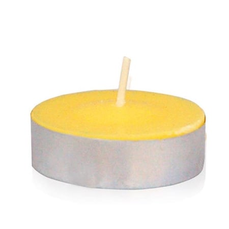 Zest Candle Zest Candle CTZ-009 Yellow Citronella Tealight Candles -100pcs-Box CTZ-009